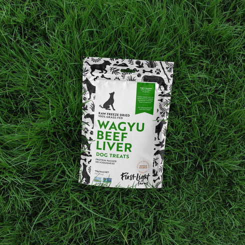 First Light Wagyu Beef Liver Dog Treats, 4oz for Dogs