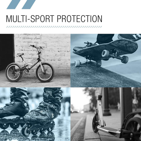 80SIX Set Multi-Sport Pad Protective Gear for Skateboarding, Biking, Roller Skating, and Scooter