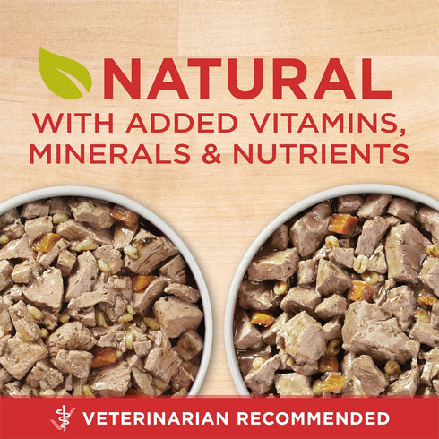 Pack (2 Packs 6) 13 oz. Purina ONE Tender Cuts in Gravy Chicken and Brown Rice, and Beef and Barley Entrees Wet Dog