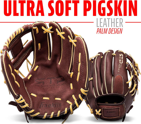 Franklin Sports RTP Pro Baseball Gloves, Infield & Outfield Fielding Glove
