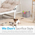 Dog Toy Box, Foldable Cube Storage Bin with Cutout Window, Stylish Earth Tone Design, 12x12x11.25 inch