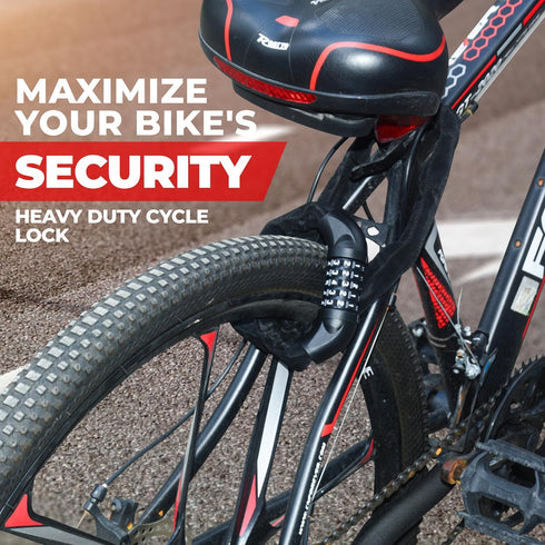 Pro-Bike Tool Bike Locks, 35.4-Inch Heavy Duty Anti Theft Bicycle Lock, 5-Digit Code Keyless Combination, Weatherproof