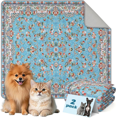 Washable Pee Pads for Dogs and Cats 2 Pack Reusable Puppy Training