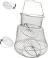 HEXJOZEI Metal Fish Basket. Wire Metal Fish Basket. Foldable Fishing Cage. Crab Fish Basket
