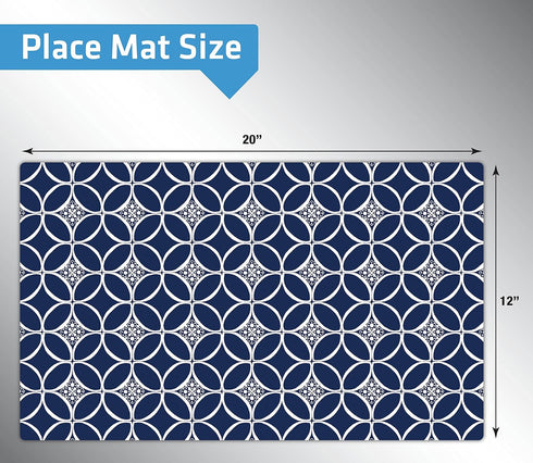 Drymate Pet Bowl Placemat - Dog & Cat Food Feeding Mat, Absorbent Fabric, Waterproof Backing, Machine Washable (12” x