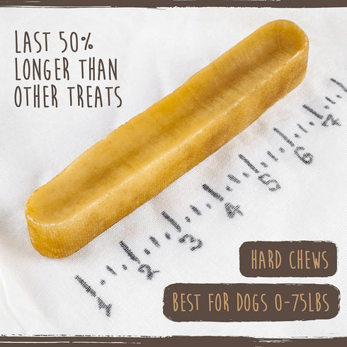 Mighty Paw Yak Cheese Chews for Dogs - All-Natural Long Lasting Pet Treats, Odorless, Great for Oral Health (Monster, 1