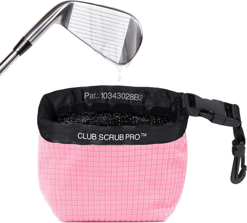 Golf Club and Ball Cleaning Bag, Waterproof Clean Face Technology, Machine Washable, Detachable Clip, Cleans Club
