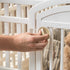 IRIS USA Dog Playpen, 4-Panel 24" Pet Playpen with Door, Indoor/Outdoor Customizable White
