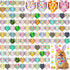 Sanwuta 120 Pcs Spring Easter Dog Bandanas Bulk Dog Adjustable Cute Washable