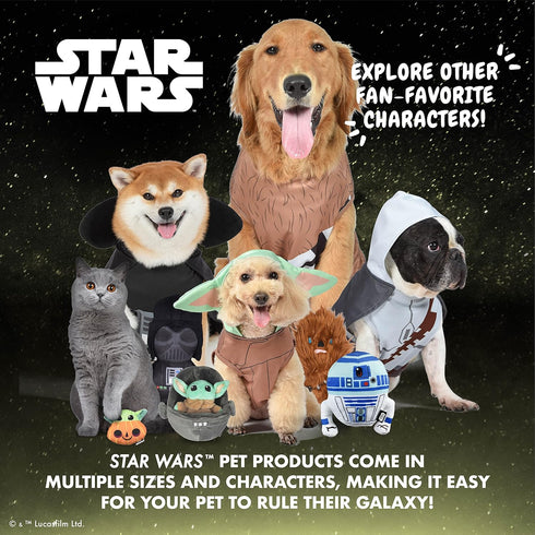 Star Wars for Pets The Mandalorian Soft Pet Carrier - Dog Travel Bag Fits Under Plane Seat, Gray & Brown