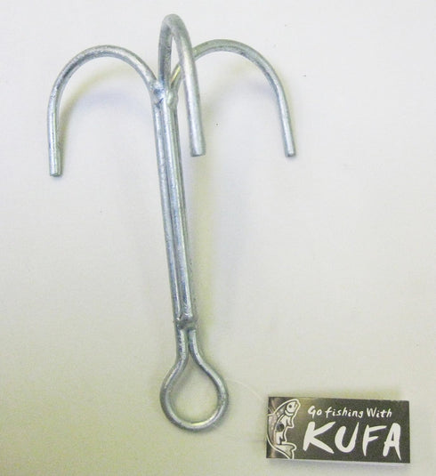 KUFA 8" H x 5" W Galvanized Steel Grapple Hooks