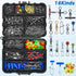 SILANON Fishing Tackle Kit with 174pcs Swivels, Sinker Slides, 3 Way Swivels, Duo Lock Snaps, Barrel Snap Swivels in