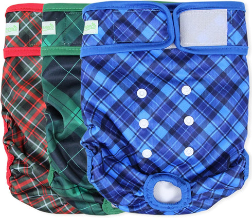 wegreeco Washable Dog Diapers (3 Pack), Highly Absorbent Dog Diapers for Female