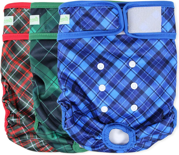 wegreeco Washable Dog Diapers (3 Pack), Highly Absorbent Dog Diapers for Female