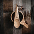 ueberleben Dursten Kanu Camping Spoon - Nordic Wooden Utensil with Lanyard, Carabiner - Lightweight Hiking Gear
