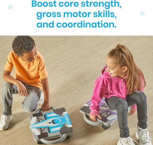 hand2mind Purple Speedway Racer Scooter Board, Floor Scooter Board, Gross Motor Toys, Kids Exercise & Physical