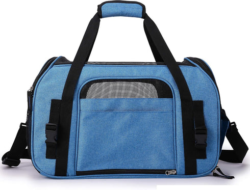 EliteField (3 21" 12" 13" Soft Pet Carrier Year Warranty, Airline Approved) Soft Sided Dog Puppy Cat Carrier Travel Bag