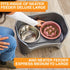 The Niner Slow Feed Bowl: Raised Peaks to Slow Down Pets Eating, Fits Elevated Feeders, Holds up to 2 Cups (Pink)
