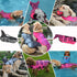 Queenmore Dog Life Jacket, Adjustable Ripstop Shark Safety Vest with High Buoyancy and Durable Rescue Handle, Pink Fish