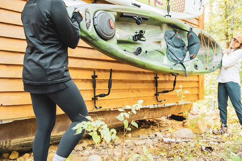 Pelican Compact Wall Rack for Kayak - Foldable with Swivel System, Strong and Durable, Supports Up to 68kg