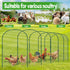 BOUTICOL 2.1 32.8 x FT Portable Chicken Tunnel - Outside Chicken Coop Tunnel, Quick Install Yard Coop for Chicken