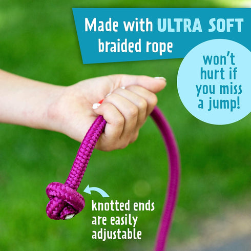Just Jump It 16' Foot Single Jump Rope for Kids, Women, and Men - Outdoor Fitness Equipment