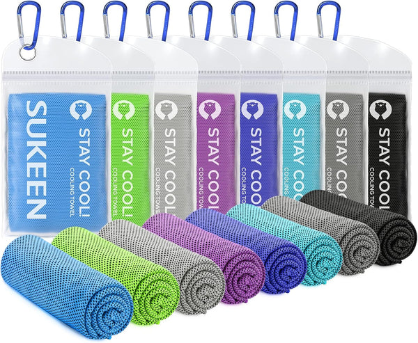 Sukeen Cooling Towel (40"x12") Bulk Ice Towel,Soft Breathable Chilly Towel,Microfiber Towel for