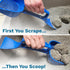 SCRAPE 'N' SCOOP Cat Litter Clump Remover with Sifter, 2 in 1 Litter Box Scooper & Scraper Tool