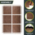 '-inch, 6 (24 ProsourceFit Wood Grain Puzzle Mat EVA Foam Interlocking Floor Tiles Sq Ft) for Secure Indoor Room Workout