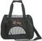 Soft-Sided Pet Carrier for Cats and Small Dogs - Black Medium Size, Washable 600D Oxford Cloth, Airline Approved Travel