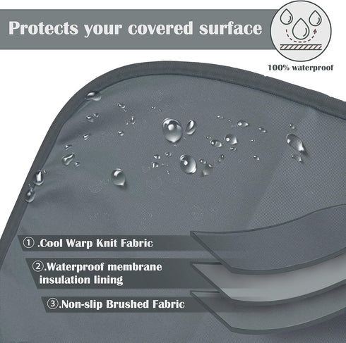 Kritter Planet Waterproof Cooling Dog Mat, Soft Cooling Pet Blanket for Summer, 50 x 60 inch, Grey
