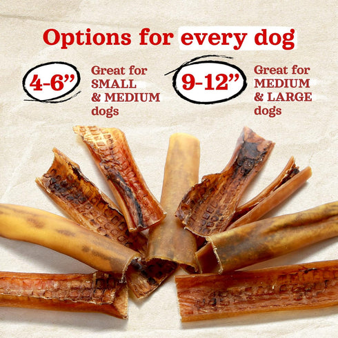 (9-12 Inch, 16 Oz.), Natural Farm Bully Chips Digestible Beef Cheek from Grass-Fed Cows, Non-GMO, Grain-Free, Natural