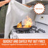 Go Time Gear Emergency Fire Blanket for Home and Kitchen, Fire Retardant Emergency Fire Blanket Kit, Survival Fireproof Blanket Up to 1,200 Degrees Fahrenheit by Go Time Gear