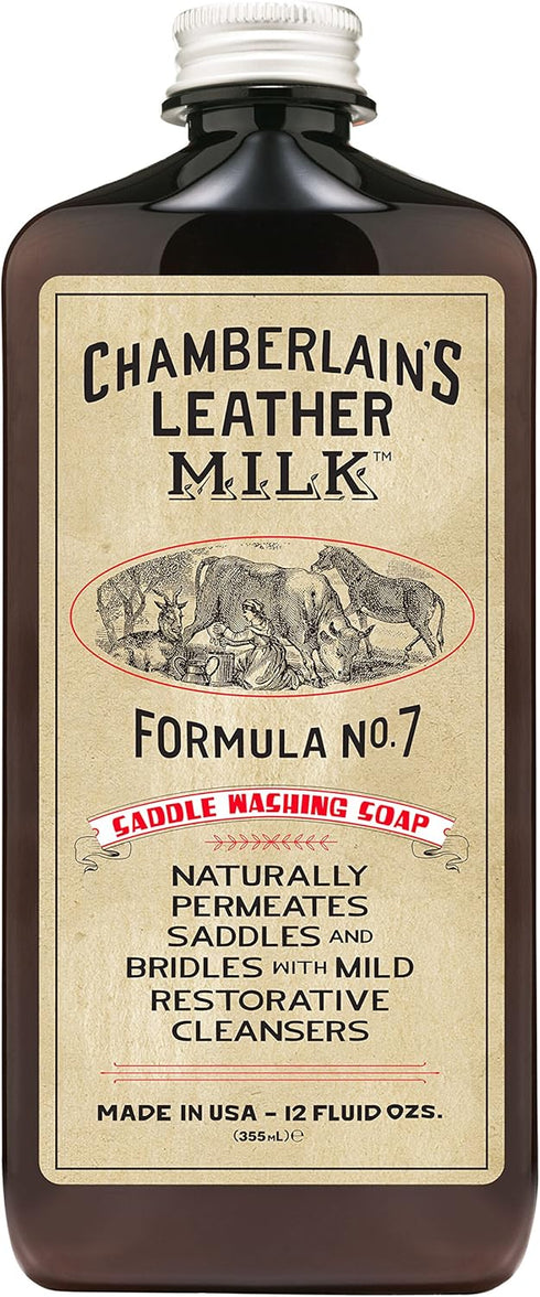 Leather Milk Saddle Washing Soap - No. 7 - All-Natural, Non-Toxic Saddle
