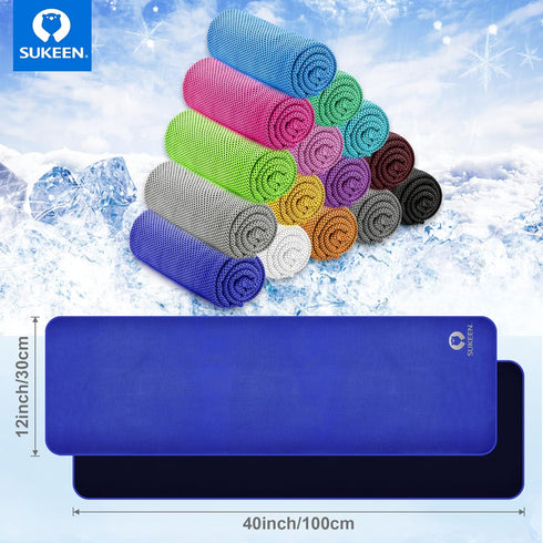 (40"x12"), Sukeen Cooling Towels Soft Breathable Cooling Towels for Neck and Face, Sweat Towel Cooling Neck Wraps