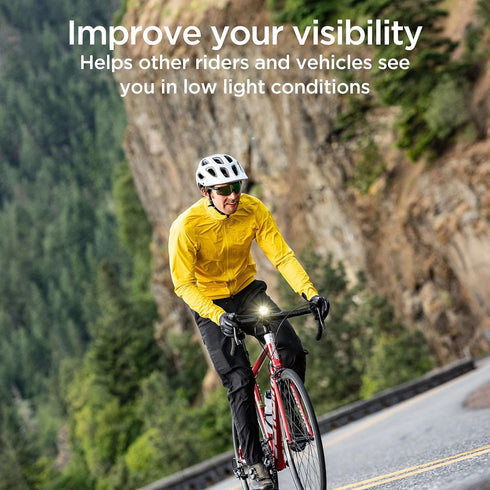 Schwinn LED Quick Wrap Bike Lights Set - Battery Powered Front Headlight and Rear Tail Lights