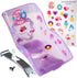 18-22" SCS Direct The Original Doll Bicycle Seat (Glitter Purple)-Bike Attachment Accessory for All Dolls & Stuffed