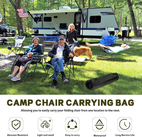 Antrys 2 Pack Camping Chair Replacement Bag for Coleman Portable Folding Chair Carry Bag with Shoulder Strap