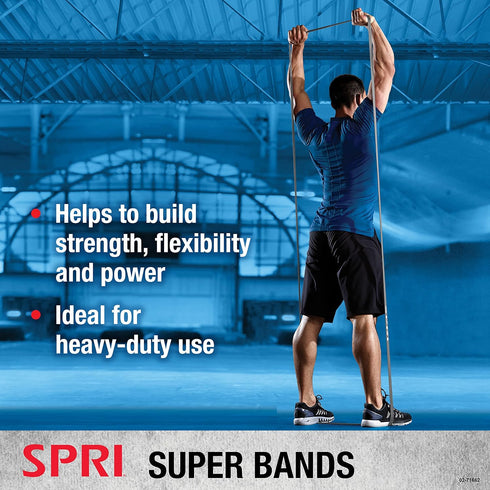 SPRI Superbands - Resistance Band for Assisted Pull-ups, Core Fitness, and Strength Training Resistance Exercises - Versatile Tool for Flexibility, Stamina, and Balance