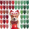 Abbylike 50 Pcs St. Patrick's Day Dog Bandanas Bulk Green Plaid Bandanas