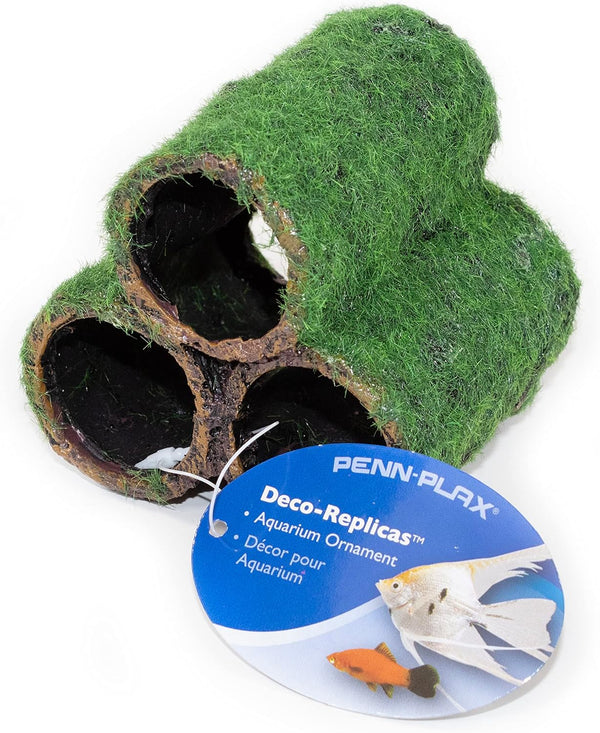 PENN-PLAX Deco-Replicas Hide-Away Pipes Aquarium Decoration – Realistic Appearance for Freshwater & Saltwater Fish Tanks