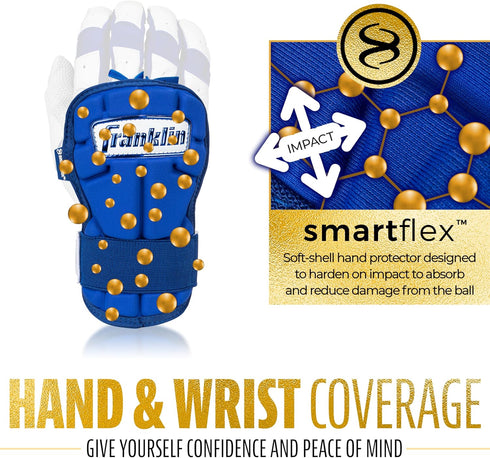 Franklin Sports Baseball Hand + Wrist Guard - PRT LG Series Adult Protective Shield for Batting