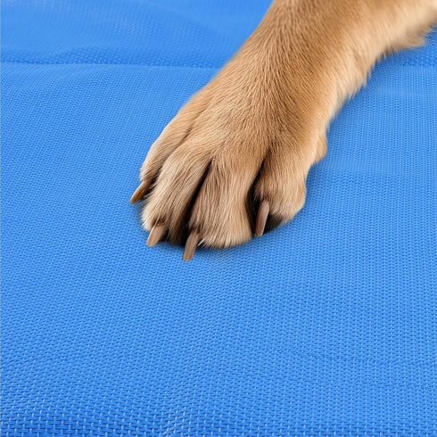 Navaris Gel Pet Cooling Mat with Durable Textiline Cover, Cooler Bed Mats for Dogs or Cats, 31.89 x 37.80 x 0.20