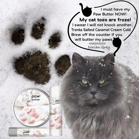 2 oz. The Blissful Cat Paw Butter, Moisturizer for Dry Paw Pads, Softens and Protects Rough Feet, Versatile, Lick-Safe