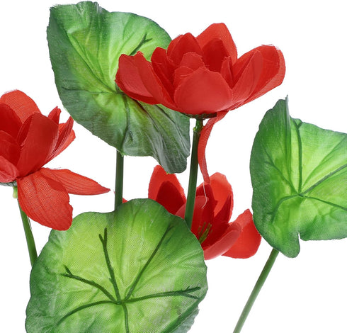 VOCOSTE Mini Aquarium Decorations, 1pcs Red Plastic Plants for Fish Tank Decor, 10.24"