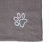 My Doggy Place Super Absorbent Microfiber Towel - Dog Bathing Supplies, Washer Safe, Ash with Paw Print - 45 x 28 in -