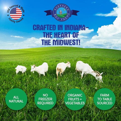 Freeze Dried Raw Goat's Milk with Probiotics for Dogs & Cats, High Protein Digestible Goat Milk Powder