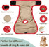 (Pack 3) Female Dog Diapers - Reusable Diapers for Doggie in Heat - Highly Absorbent for Pet Incontinence