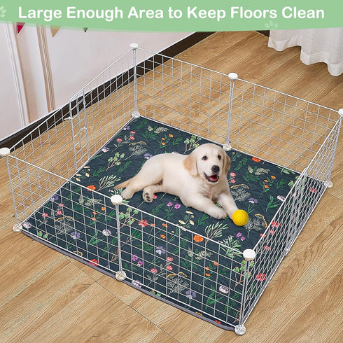 2 Pack 100% 18'' 24'' Washable Pee Pads for Dogs, Super Absorbent pee pads for dogs Reusable pee pads for dogs large