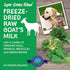 Freeze Dried Raw Goats Milk with Probiotics for Dogs & Cats (Super Greens), Organic USA Veggies & Fruits, High Protein, Digestible Goat Milk Powder, Dog & Cat Food Toppers